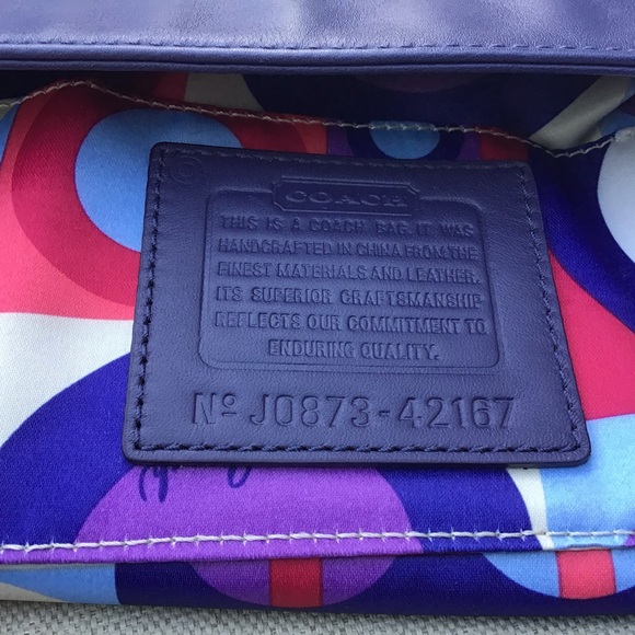 Coach Resort Leather Bag Creed 42187 - Picture 5 of 7